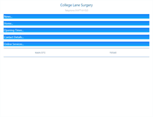 Tablet Screenshot of collegelanesurgery.com